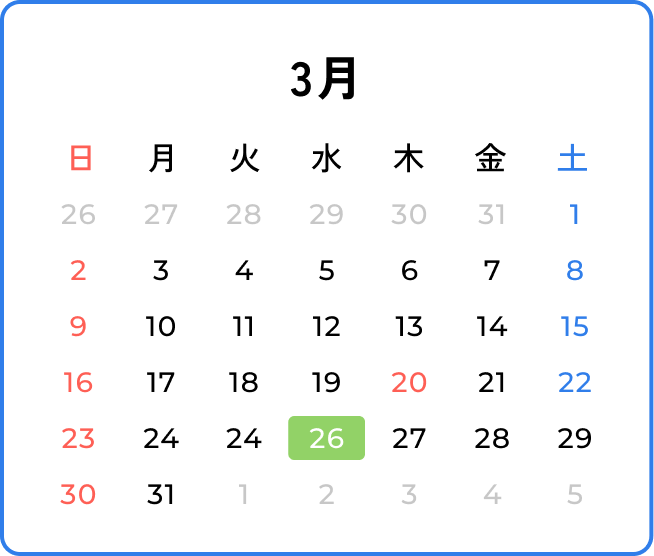 3月